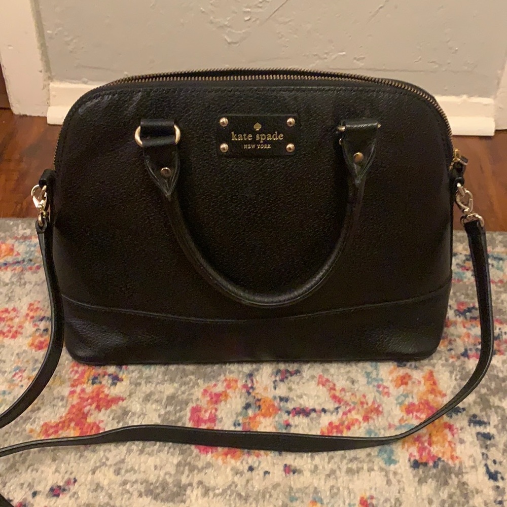 Kate Spade Black Leather Tote